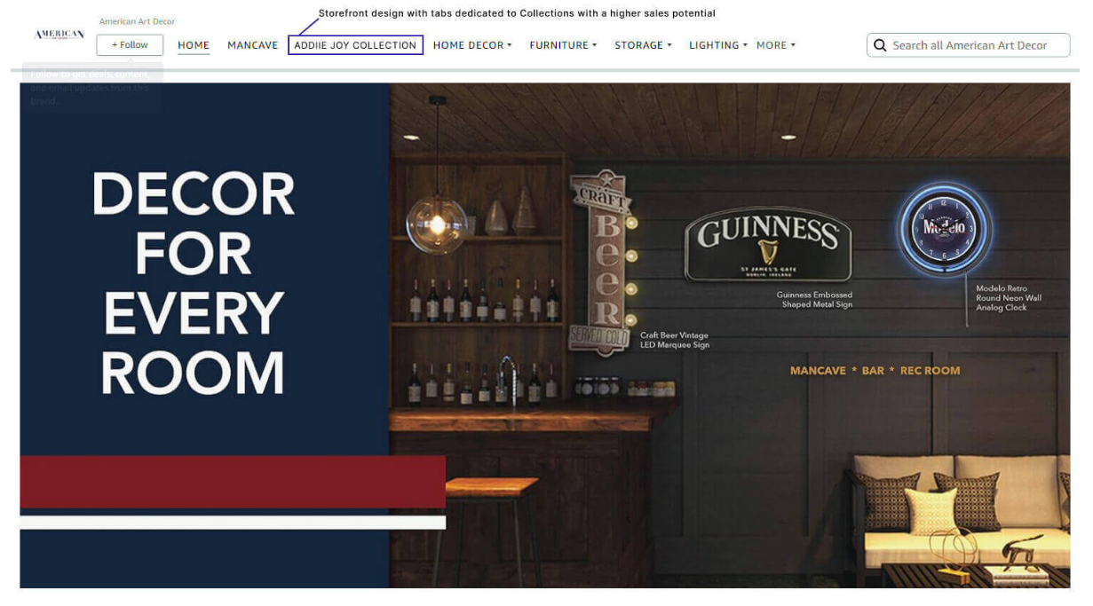 Amazon Brand Store Redesign